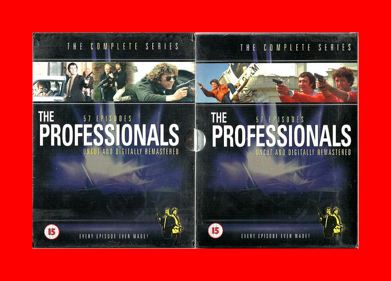 RARE DVD BOX SET  -  THE PROFESSIONALS. EVERY EPISODE EVER MADE - REGION 2 EDITION