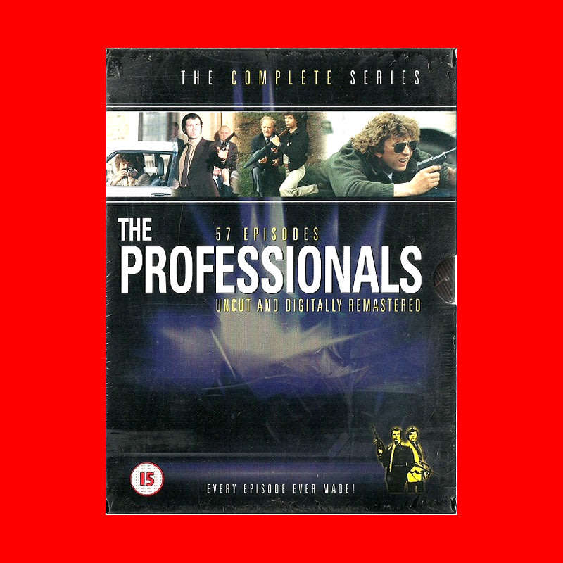 RARE DVD BOX SET  -  THE PROFESSIONALS. EVERY EPISODE EVER MADE - REGION 2 EDITION