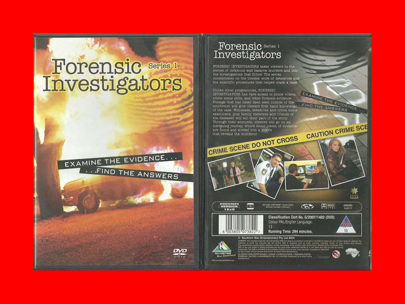 DVD - FORENSIC INVESTIGATORS SERIES 1  - REGION 2 EDITION