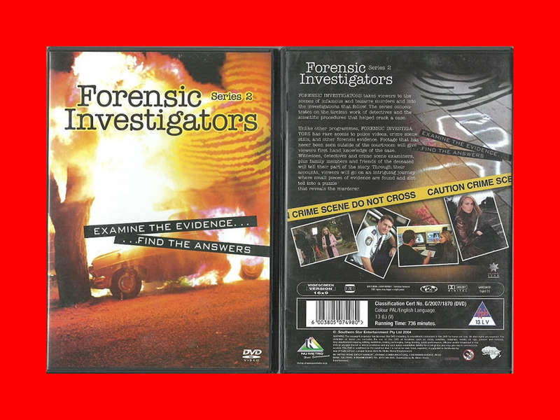 DVD - FORENSIC INVESTIGATORS SERIES 2  - REGION 2 EDITION