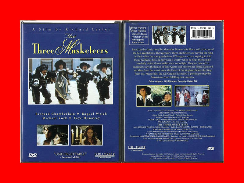 SALE! EXTREMELY RARE  DVD - THE THREE MUSKETEERS  -  REGION 1 EDITION (CONDITION NEW)