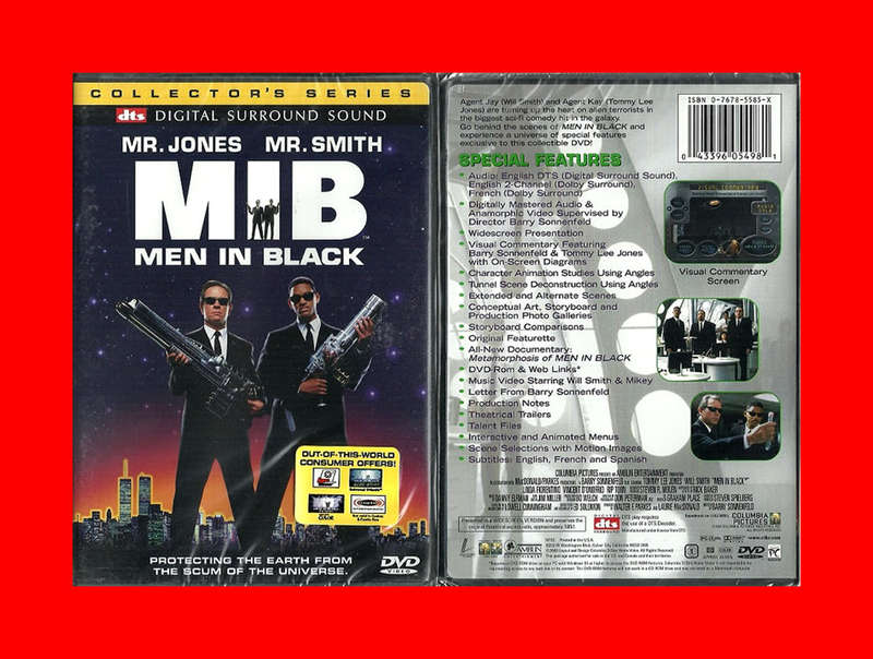 Men in Black DVD - Region 1 Edition