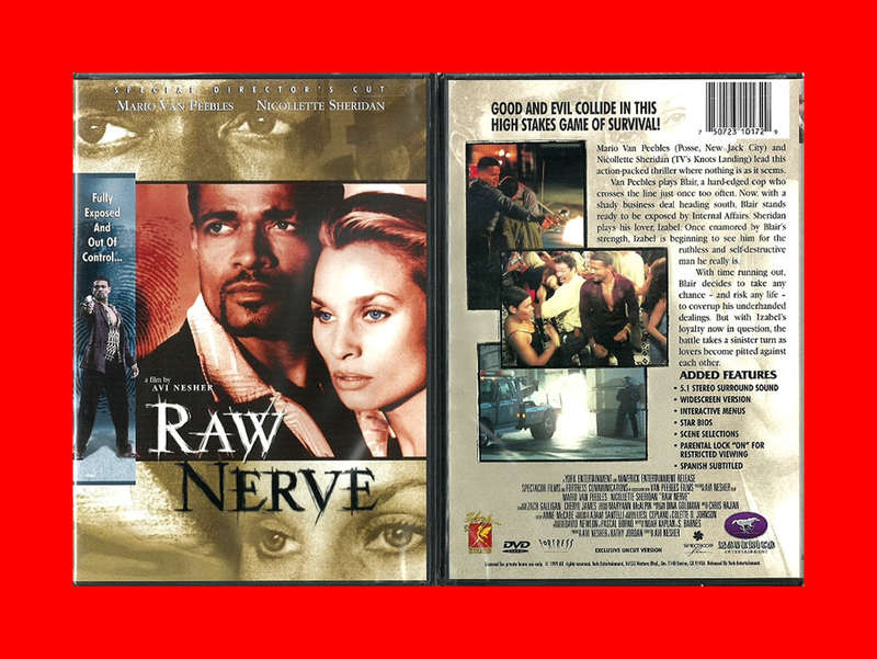 SALE! EXTREMELY RARE  DVD - RAW NERVE  -  REGION 1 EDITION (CONDITION NEW)