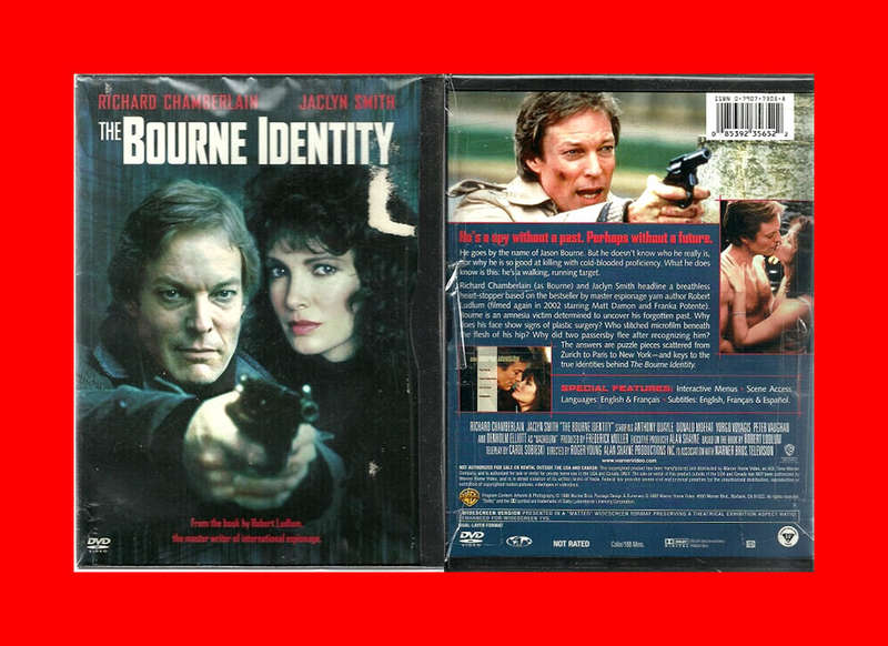 SALE! EXTREMELY RARE DVD - THE BOURNE IDENTITY (RICHARD CHAMBERLAIN)  -  REGION 1 EDITION (AS NEW)