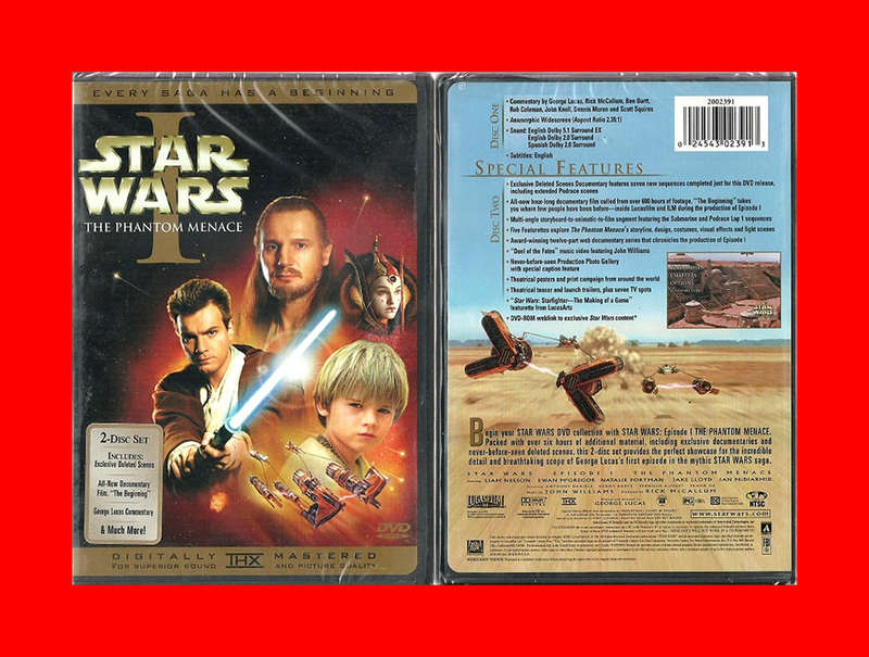 Star Wars I The Phantom Menace DVD - Region 1 Edition