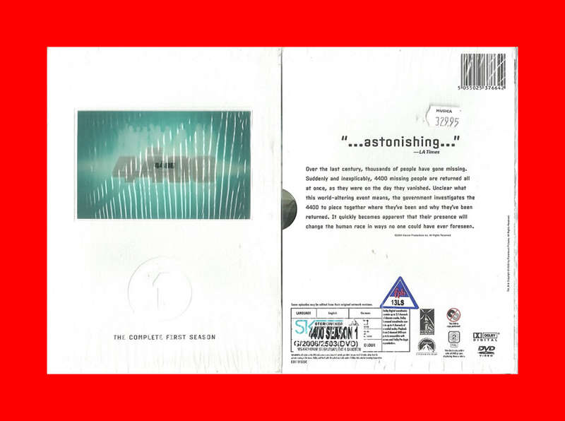 DVD - THE 4400 SEASON 1   -  REGION 2 EDITION