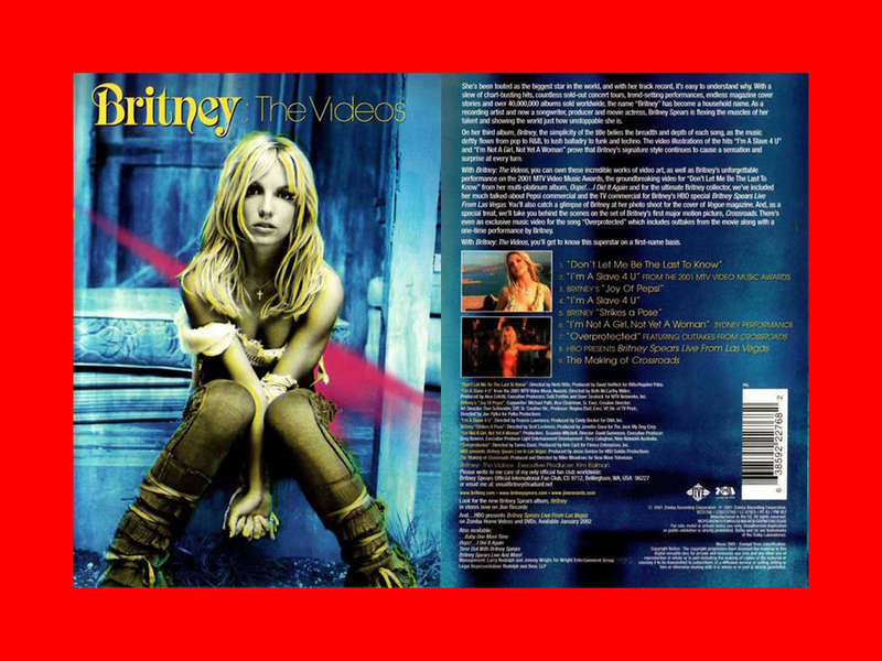 DVD - BRITNEY THE VIDEOS   -  REGION 2 EDITION