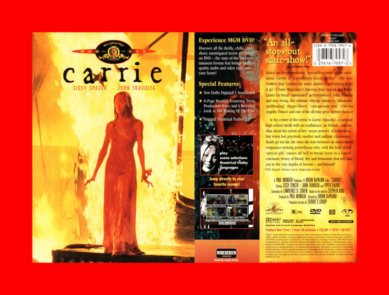SALE! RARE DVD - CARRIE -  REGION 1 EDITION (CONDITION NEW)