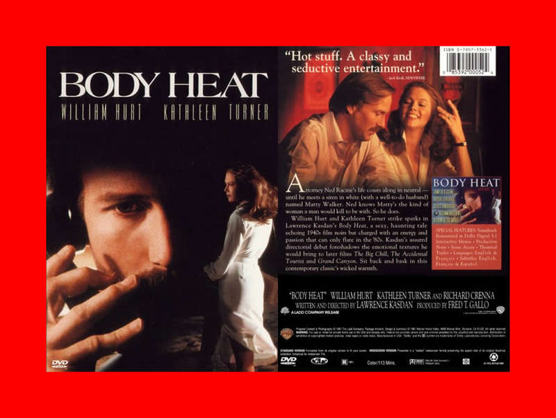 SALE! RARE DVD - BODY HEAT -  REGION 1 EDITION