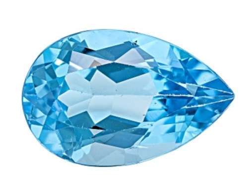 NATURAL TOPAZ - SWISS BLUE PEAR FACETED - 0,86cts