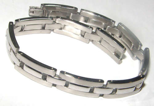 10.1mm Wide High Quality Polished Stainless Steel Bracelet