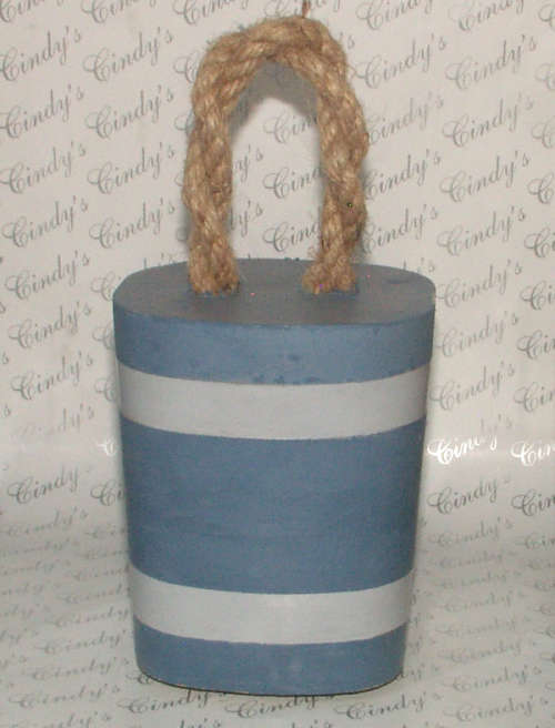 HAND CRAFTED CEMENT DOOR STOP WITH ROPE HANDLE