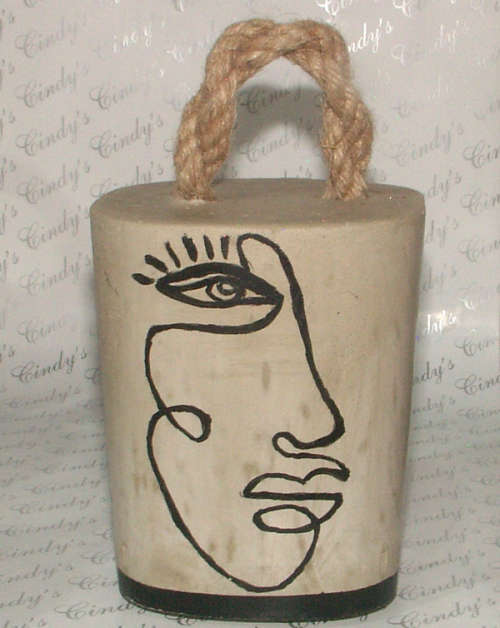 HAND CRAFTED CEMENT DOOR STOP WITH ROPE HANDLE