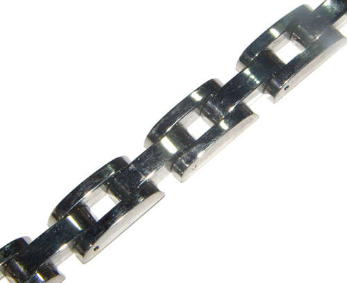 11,20mm Wide High Quality Polished Stainless Steel Bracelet