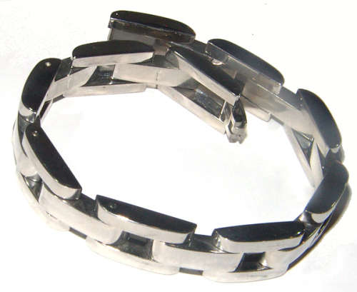 11,20mm Wide High Quality Polished Stainless Steel Bracelet