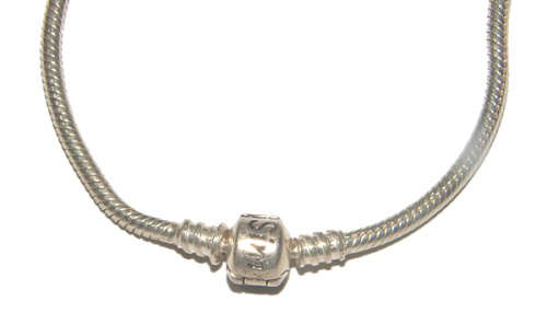 AUTHENTIC SILVERADO CHARM NECLACE IN .925 STERLING SILVER (Fits all Euro/Pandora Type Charms)