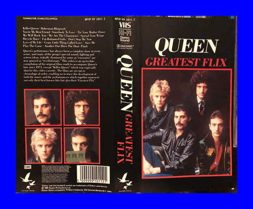 VHS CASSETTE  -  QUEEN GREATEST FLIX (NEW)
