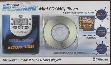 Freecom Beatman Mini CD/MP3 Player (Collector`s Item) - New and still in box.