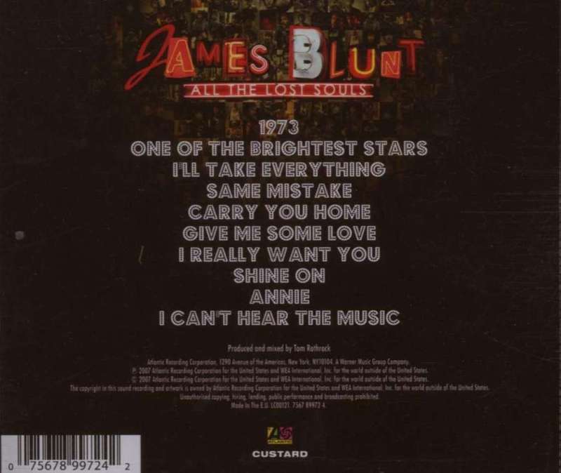 CD - All The Lost Souls - James Blunt