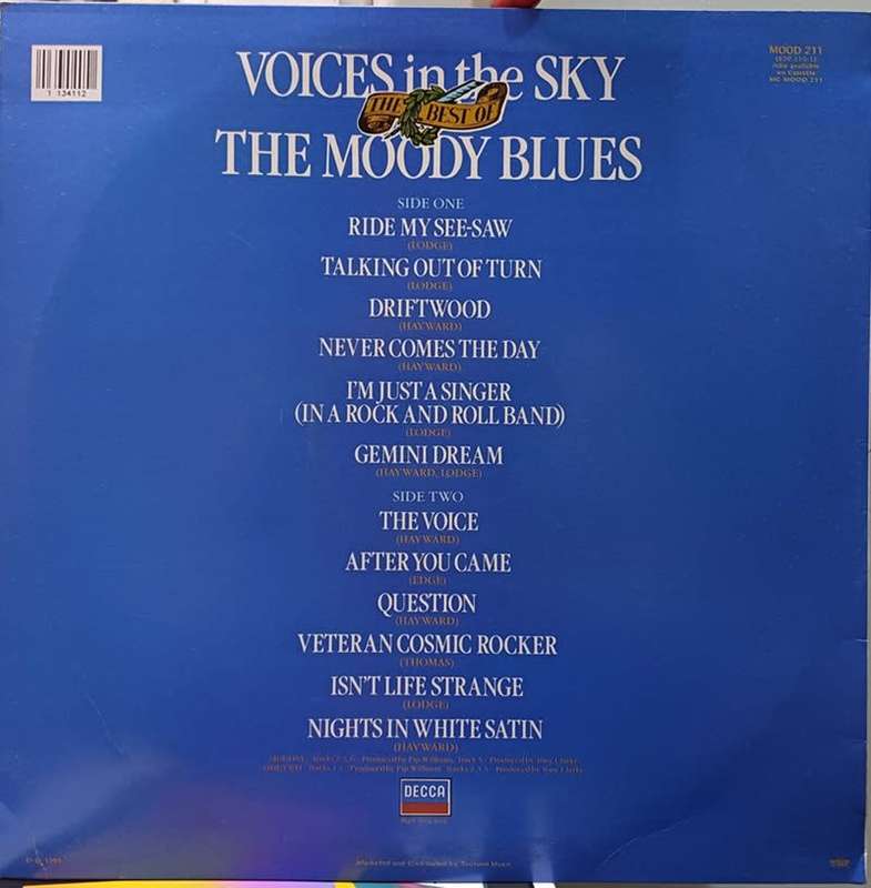 VINYL LP RECORD  - Moody Blues  Voices In The Sky: The Best Of The Moody Blues