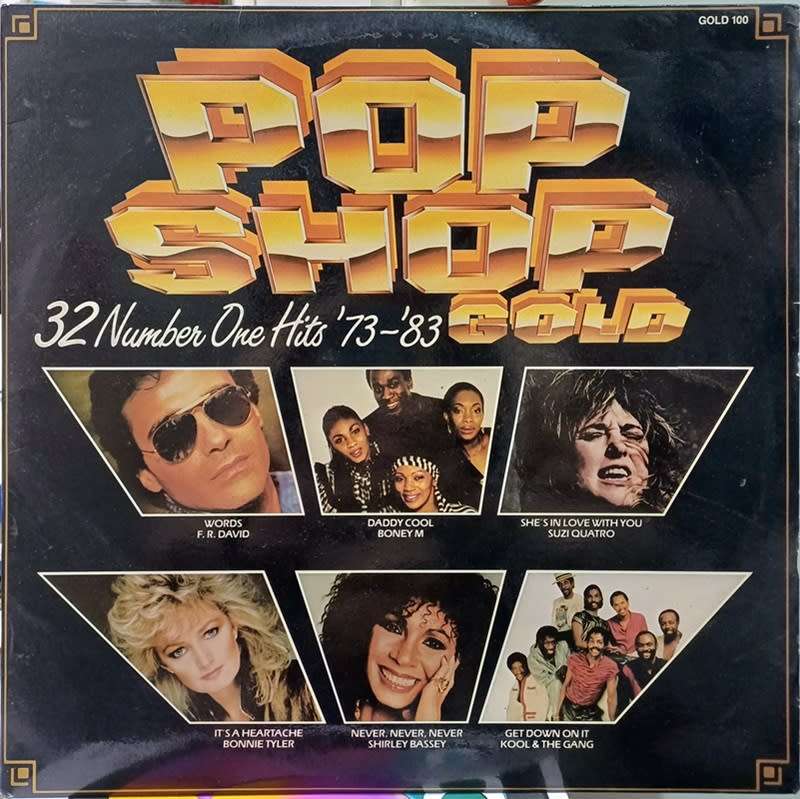 Very Rare VINYL LP RECORD  - Pop Shop Gold - 32 Number One Hits `73 - `83 (DOUBLE LP)
