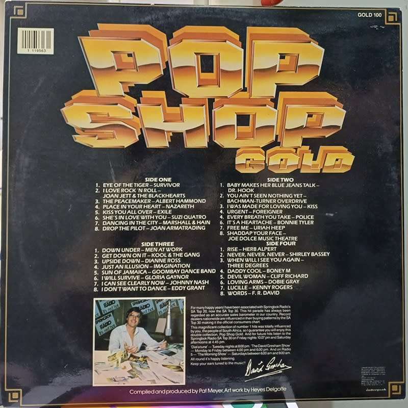 Very Rare VINYL LP RECORD  - Pop Shop Gold - 32 Number One Hits `73 - `83 (DOUBLE LP)