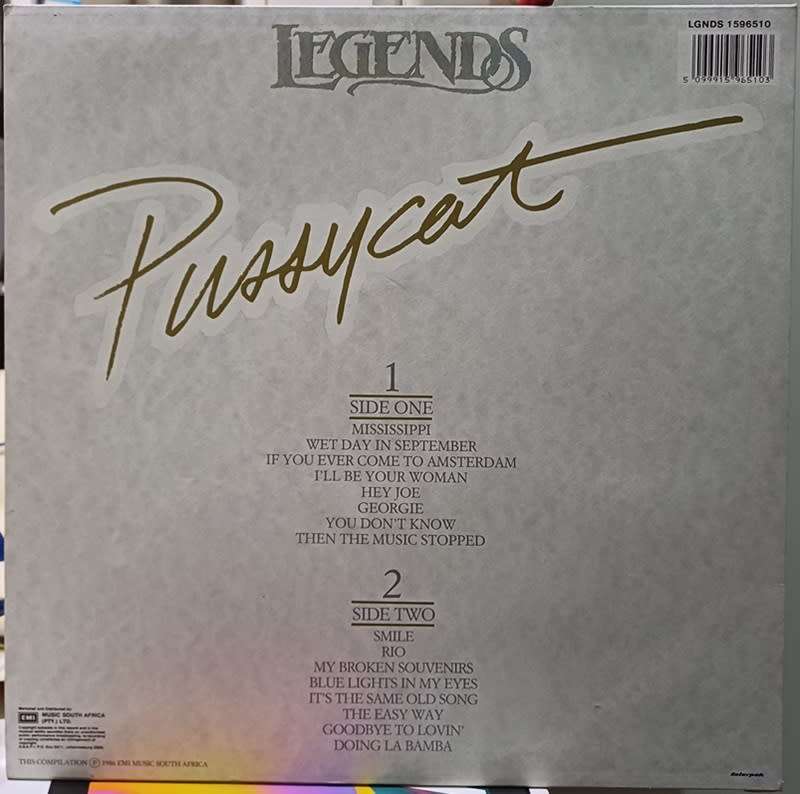 VINYL LP RECORD  - Legends - Pussycat