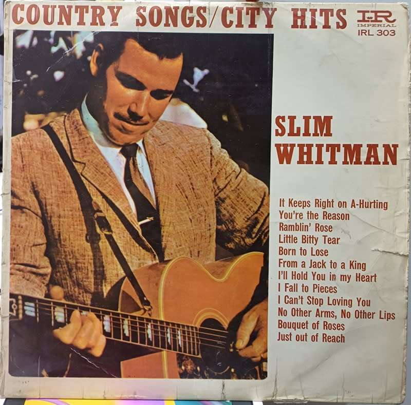 VINYL LP RECORD  - Slim Whitman - Country Songs/City Hits