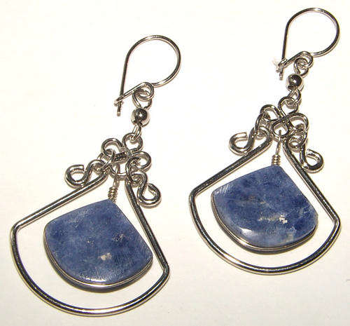 ***NEW!*** BEAUTIFUL NATURAL GEMSTONES PERUVIAN DANGLING EARRINGS!!!