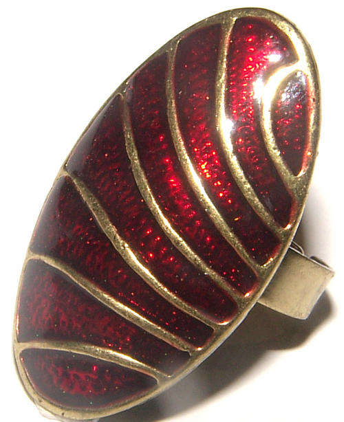 BEAUTIFUL DRESS RING WITH ENAMELLING - ***NEW***!