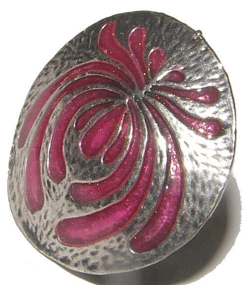 BEAUTIFUL CELTIC DESIGN DRESS RING WITH ENAMELLING - ***NEW***!
