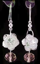 *** PRETTY*** CZECH RHINESTONE DANGLING EARRINGS!!!