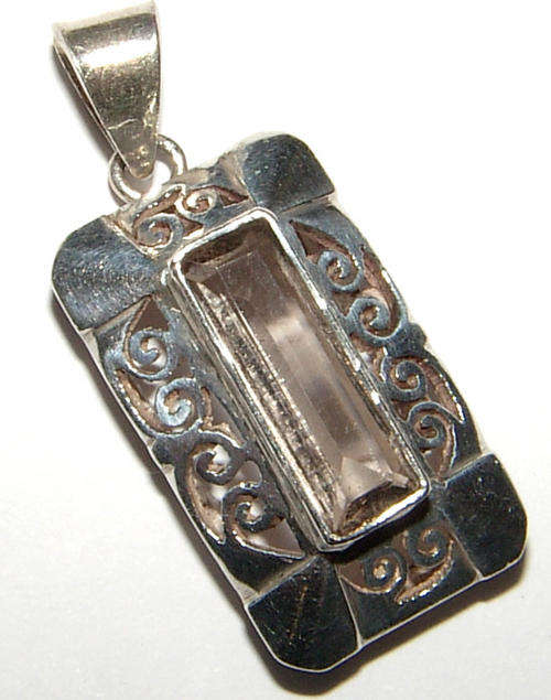 ***NATURAL GEMSTONES!!!***STUNNING NATURAL CITRINE IN SOLID STERLING SILVER PENDANT!!!