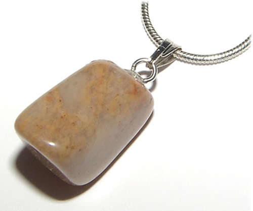 STUNNING NATURAL MARBLE DRUM STONE PENDANT!!