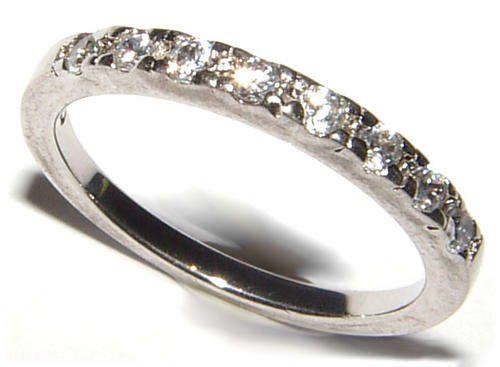 ***BEAUTIFUL*** STERLING SILVER HALF - ETERNITY BAND!