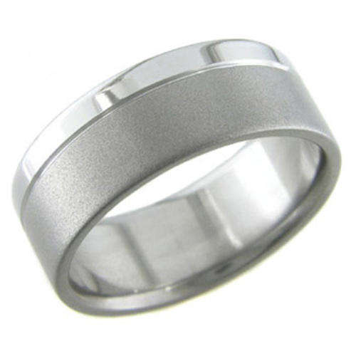 ***NEW*** SOLID TITANIUM  BAND RING!.