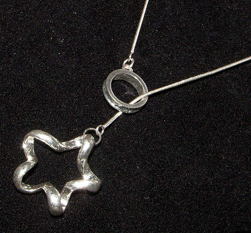 """IMPORTED FROM ITALY!!""" SOLID STERLING SILVER CIRCLE OF LIFE NECKLACE AND PENDANT!