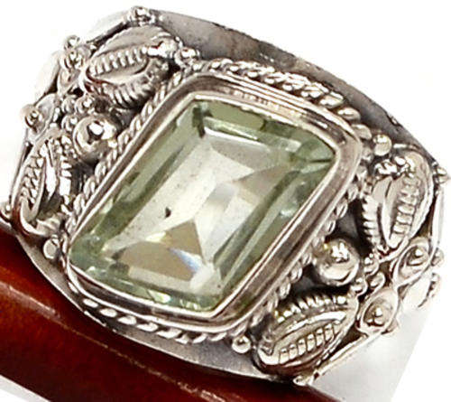 ***WOAW!!!*** SPARKLING NATURAL AMETHYST GEMSTONE IN SOLID STERLING SILVER RING!!!