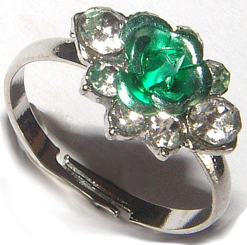 ****SWEET RHINESTONE PARTY RINGS!!***NO COMBINING FEE ON PARTY RINGS - STACK-EM!!