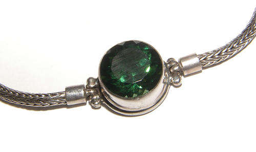 ***STUNNING*** TOURMALINE IN STERLING SILVER TOGGLE BRACELET!!