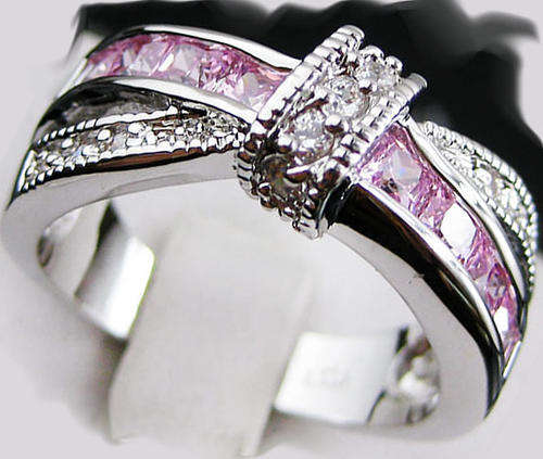***WOAW!!!***STUNNING SAPPHIRES AND DIAMONDS WHITE GOLD RING!!!