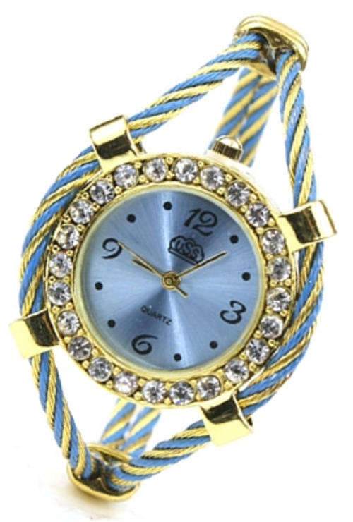 ***GORGEOUS!!*** ELEGANT LADIES WATCH WITH ROUND FACE AND ROPE CUFF BAND!