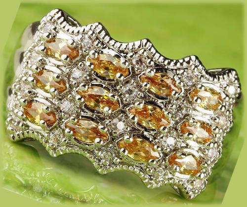 ***WOAW!!!***STUNNING MORGANITE STERLING SILVER RING!!!