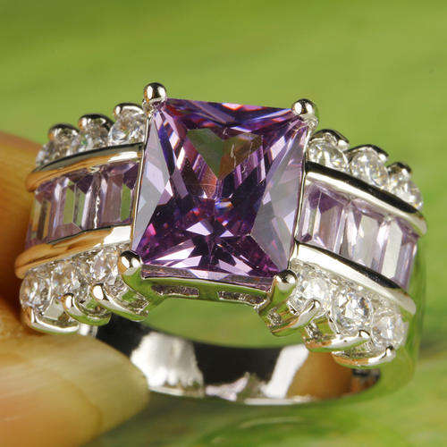 ***WOAW!!!***STUNNING  AMETHYST STERLING SILVER RING!!!