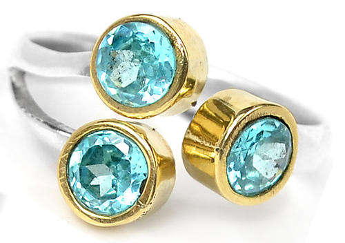 ***WOAW!!!*** GORGEOUS TOPAZ IN SOLID STERLING SILVER RING!!!