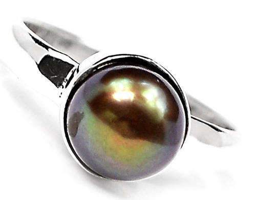 ***WOAW!!!*** GORGEOUS MABE PEARL IN SOLID STERLING SILVER RING!!!