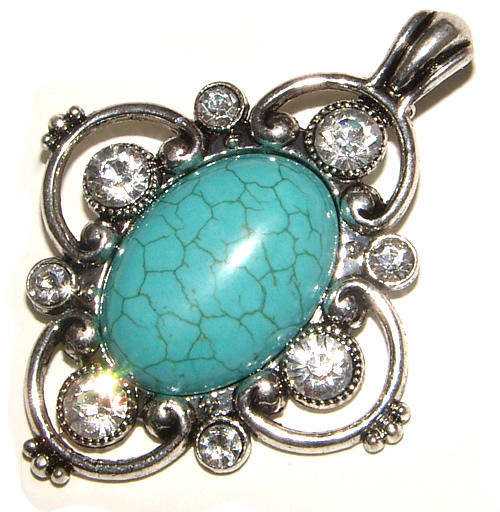 Tibetian Silver Enhancer with Open-up Bail for thick chains!