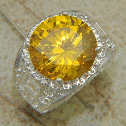 ***GORGEOUS AND NEW!!!***STUNNING NATURAL CITRINE IN STERLING SILVER RING!!!