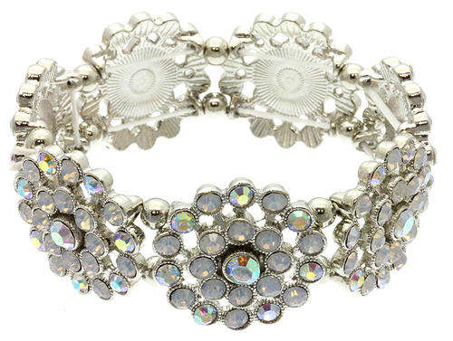 L@@@@k!! - GORGEOUS AB CRYSTAL STRETCH BRACELET!