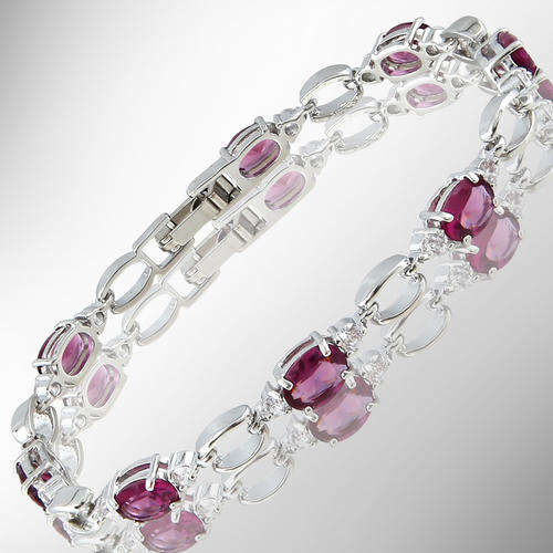 ***BEAUTIFUL ITEM!!***GORGEOUS AMETHYST TENNIS  BRACELET!